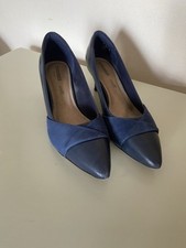 Clarks navy soft for sale  BRIDGNORTH
