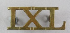 Brass shoulder title for sale  LONDON