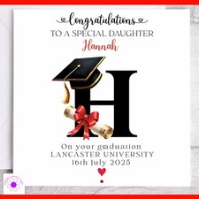 Personalised graduation card for sale Personalised graduation card for sale  ROSSENDALE