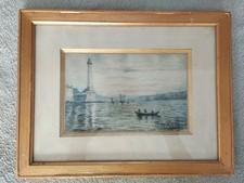 Aquarelle signée paysage d'occasion  Tarare