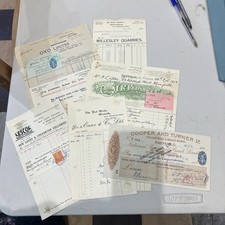 Antique invoice bill for sale  CHESTERFIELD