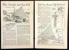 Rowboat sail rig for sale  Diamond Point