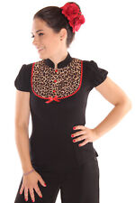 Retro leoparden puffärmel gebraucht kaufen  Erlabrunn