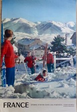 Affiche originale ski d'occasion  Perpignan-