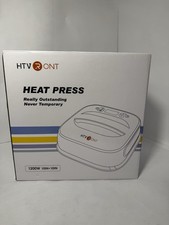 Usado, Prensa térmica portátil HTVRONT azul branca tamanho 10"X10" para camisetas comprar usado  Enviando para Brazil