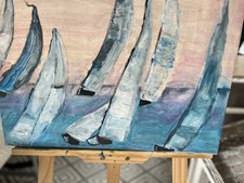 Segelschiffe acryl leinwand gebraucht kaufen  Timmendorfer Strand