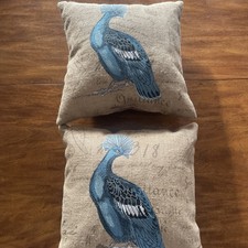 Pair burlap throw for sale  Willard