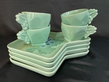 4 conjuntos vintage de pratos e xícaras para lanches Royal Haeger comprar usado  Enviando para Brazil