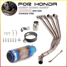 Sistema completo de silenciador de tubo de escape dianteiro para Honda CB650F CB650R 2014-2025 CBR650  comprar usado  Enviando para Brazil
