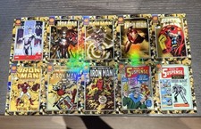 Lote conjunto completo 2025 Topps Chrome Marvel Iron Man Gold Card #IM1-10 comprar usado  Enviando para Brazil