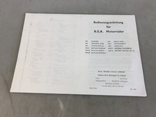 Bedienungsanleitung bsa motorr gebraucht kaufen  Twistringen