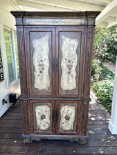 wood armoire large solid for sale  Orinda