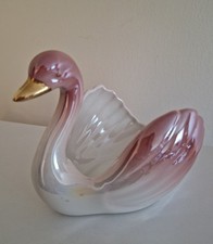 Vintage pink swan for sale  GLASGOW