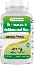 Best Naturals Echinacea Goldenseal 450 mg 250 cápsulas  comprar usado  Enviando para Brazil