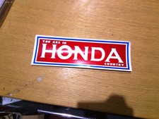 Nos honda sticker for sale  LEICESTER