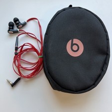 Usado, Fones de ouvido intra-auriculares Beats by Dre Tour Monster com cabo sem controle remoto/microfone vermelho estojo preto comprar usado  Enviando para Brazil