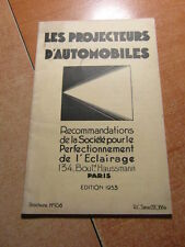 Brochure projecteurs automobil d'occasion  Expédié en Belgium
