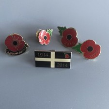 Poppy enamel badges. for sale  BRISTOL