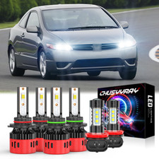 9005 9006 H11 farol de LED alto baixo + lâmpadas de neblina para Honda Civic 2006-2013 comprar usado  Enviando para Brazil