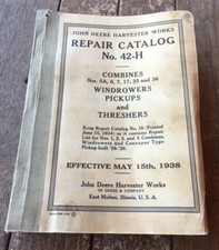 CATÁLOGO DE PEÇAS VINTAGE DE COLHEITADEIRA JOHN DEERE 1938 comprar usado  Enviando para Brazil