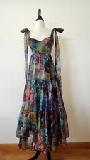 Maxi Vestido Anthropologie Nuevo Talla Mediana Verde Floral Coqueta Romántico Jardín segunda mano  Embacar hacia Argentina