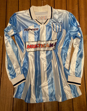 Camisa de casa genuína Racing Club Avellaneda vintage 1996/97 l/s - Argentina comprar usado Camisa de casa genuína Racing Club Avellaneda vintage 1996/97 l/s - Argentina comprar usado  Enviando para Brazil