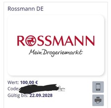 Rossmann wertgutschein 100 gebraucht kaufen  Passau