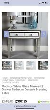 Krystal white mirror for sale  NOTTINGHAM