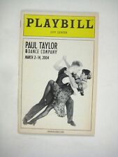 Paul Taylor Dance Company Playbill 2004 City Center Viola Richard Chen Ver Dados comprar usado  Enviando para Brazil