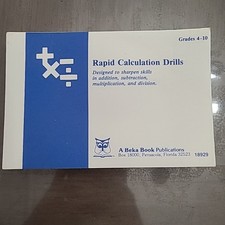 Abeka rapid calculation for sale  Avonmore