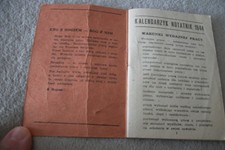 stary kalendarz kieszonkowy Warszawa 1944 Kalendarz Notatnik 1944 Warszawa na sprzedaż  Wysyłka do Poland
