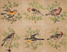 Singvögel zweigen biedermeier gebraucht kaufen  Frankfurt am Main