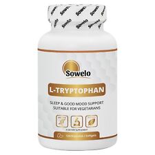 Cápsulas vegetais L-triptofano 500mg – Suporte para sono, humor e serotonina – Sowelo comprar usado  Enviando para Brazil
