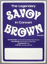 SAVOY BROWN – raro pôster de concerto vintage original 1974 BOOGIE BROTHERS comprar usado  Enviando para Brazil