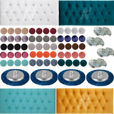 Botões traseiros com aro coberto tecido estofado cabeceiras sofás botões 30L/18 mm. comprar usado  Enviando para Brazil