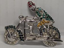 Vtg rhinestone brooch for sale  Johnston City