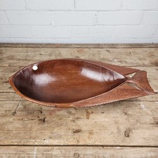 Teak fish shaped for sale  GAINSBOROUGH