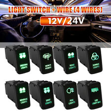 Botão interruptor luz LED verde 4 corredores para Toyota Hilux Prado Landcruiser comprar usado  Enviando para Brazil