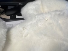 White faux fur for sale  TIVERTON