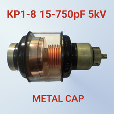 1 pcs KP1-8 15-750pF 5kV Variable Vacuum Capacitor metal cap NOS HAM radio USSR comprar usado  Enviando para Brazil