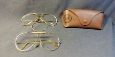 Lote vintage com 2 armação de óculos Ray Ban original estojo aviador Bausch Lomb, usado comprar usado  Enviando para Brazil