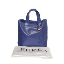 Używany, Furla, torebka, damska, niebieska, 28, 11, 30 cm #kYT na sprzedaż  PL