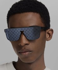 Óculos de sol Louis Vuitton LV Waimea preto monograma logotipo Z1082E óculos tons comprar usado  Enviando para Brazil