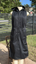 VESTIDO CASUAL AKRIS PUNTO PRETO COM ZÍPER FRONTAL SEM MANGAS COM CAPUZ Tamanho 10 comprar usado  Enviando para Brazil