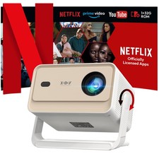 XGODY 25000 lumenów Projektor LED WiFi Android 4K HDMI Projektor Kino domowe Autofokus, używany na sprzedaż  Wysyłka do Poland