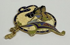 Pin Disney Aladdin Jasmine Magic Carpet Ride Platinum DVD Glitter 2004 (P160) comprar usado  Enviando para Brazil