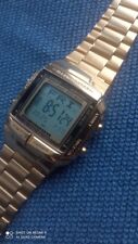 Relógio masculino Casio DB-360 aço inoxidável ouro data luz alarme quartzo cromado comprar usado  Enviando para Brazil