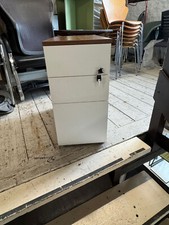 Walnut white pedestals for sale  FARINGDON