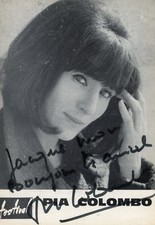 PIA COLOMBO 60s VINTAGE POSTCARD CP  DEDICACEE SIGNEE comprar usado  Enviando para Brazil