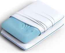 Imaginarium travesseiro divertido de espuma com memória com capa legal ao toque pacote com 2 branco/azul comprar usado  Enviando para Brazil